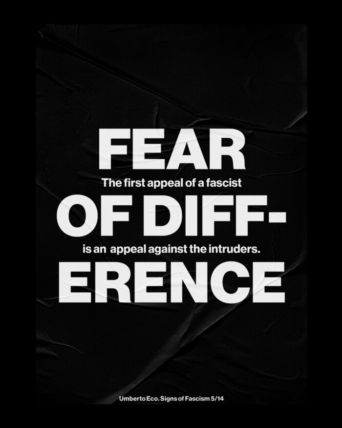 5/14 – Fear of difference