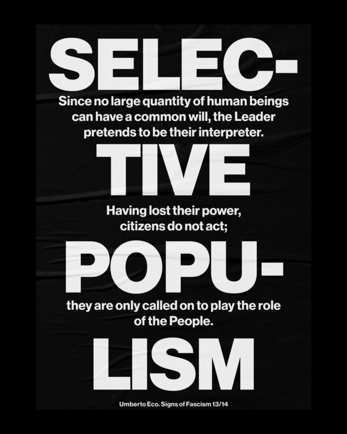 12/14 – Selective populism