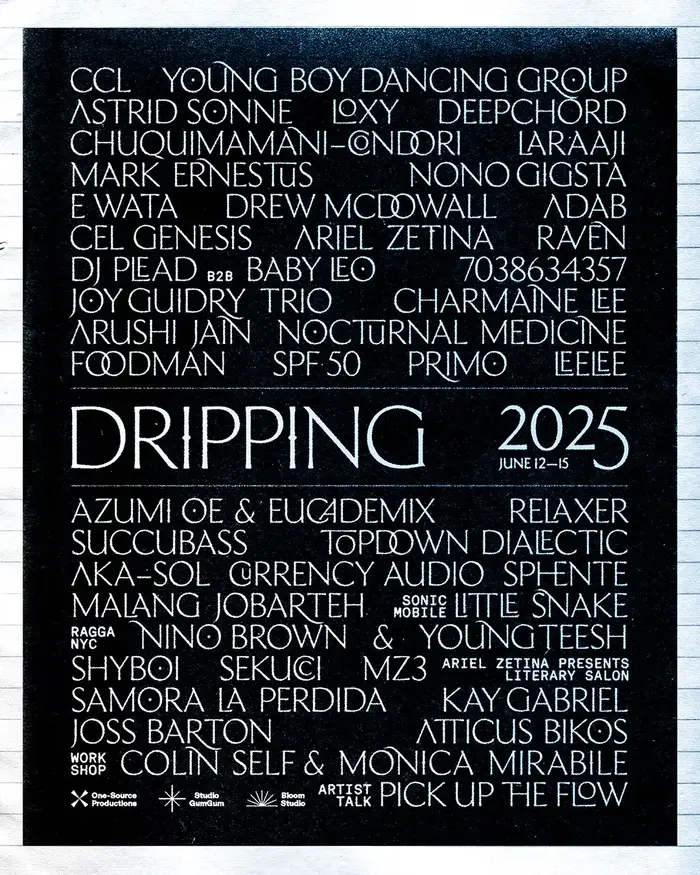 Dripping Line Up 2025 2