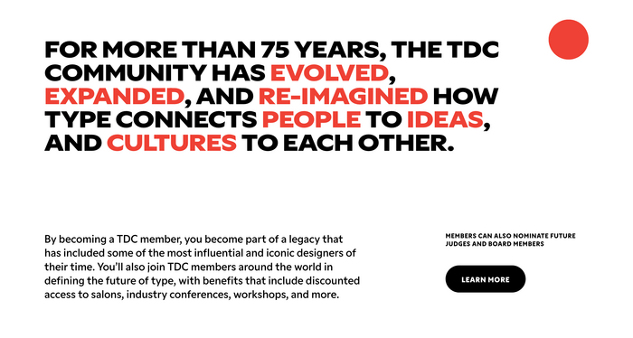 Type Directors Club website (2025) 11