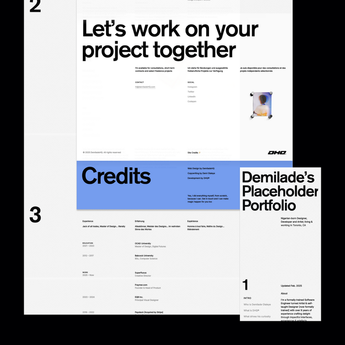 DHQ® Placeholder Portfolio website 4