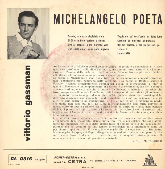 Michelangelo Poeta album art 2