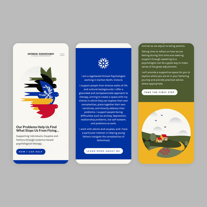 Jedrek Hagedorn brand identity and website 2