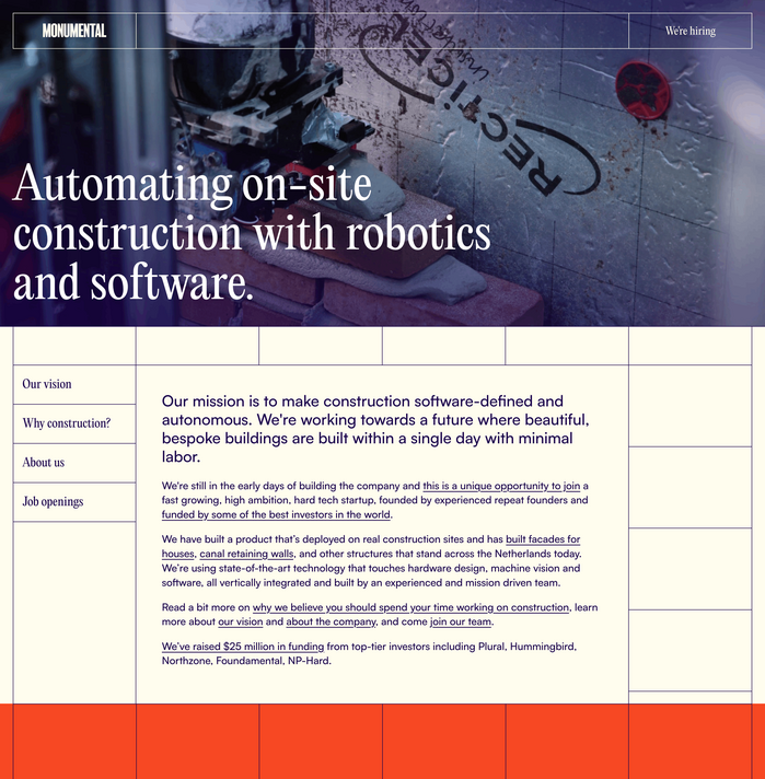 Monumental identity and website 1
