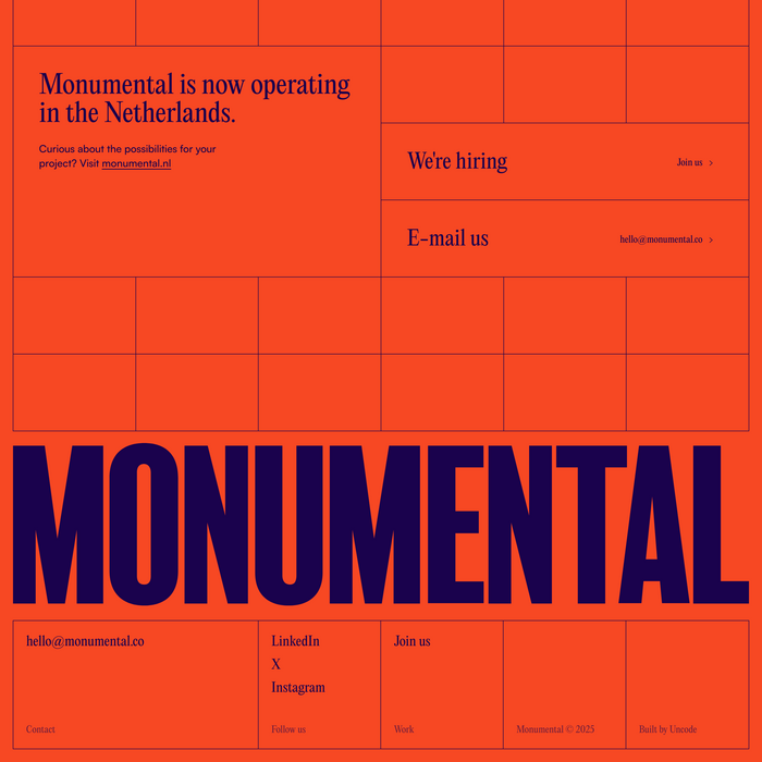 Monumental identity and website 3