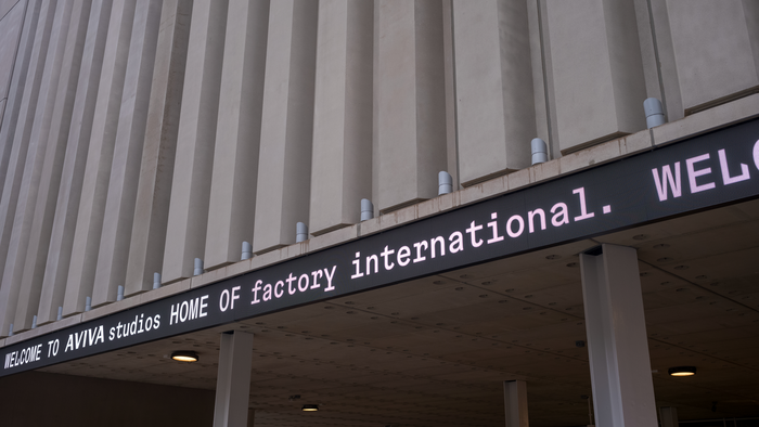 Ticker tape information system is being used on the website and on the building