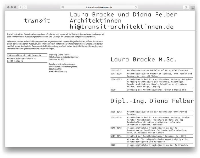 Transit Architektinnen website 6