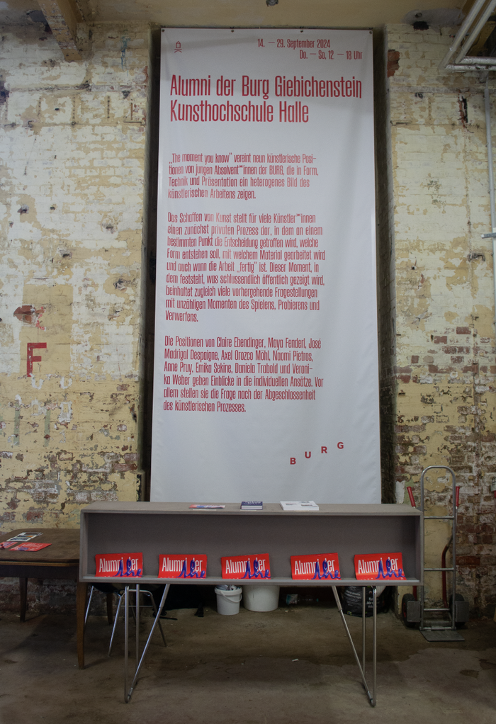 the moment you know, Burg Giebichenstein Kunsthochschule Halle alumni exhbition 3