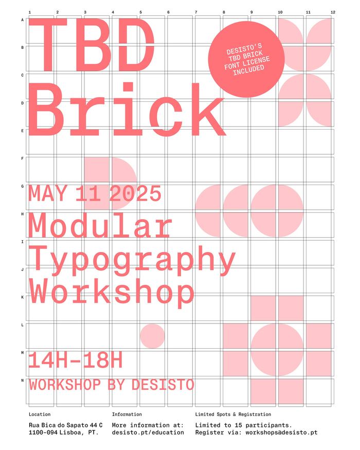 Desisto typography workshops 2