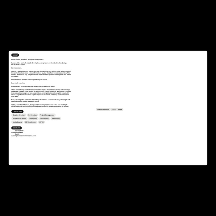 Austen website 4