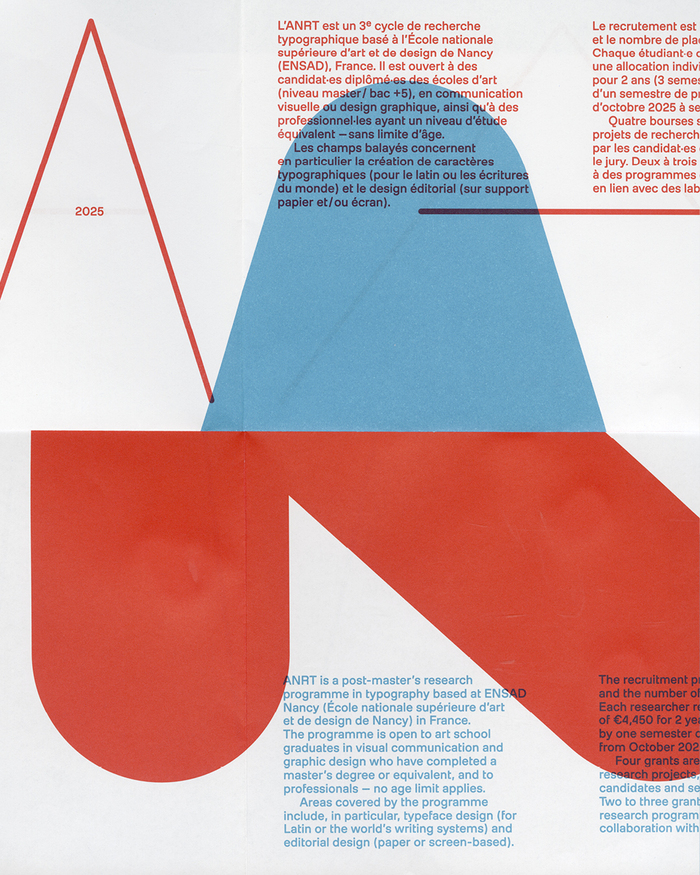 Call for applications 2025, Atelier national de recherche typographique 3