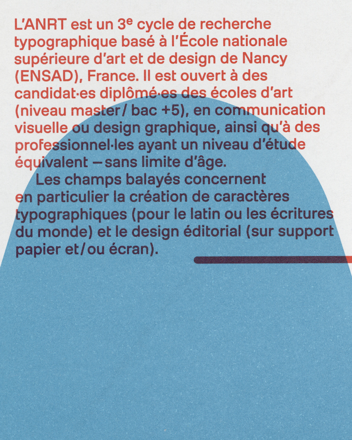 Call for applications 2025, Atelier national de recherche typographique 4