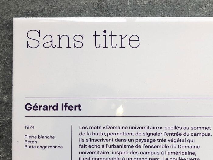 Les cartels des 1% artistiques du campus universitaire 4