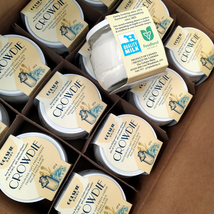 Crowdie by Golspie Dairy packaging