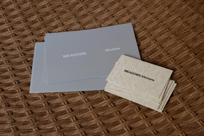 Printed material for MEADOWS Kitchens and MEADOWS Studios