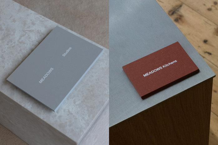 Printed material for MEADOWS Kitchens and MEADOWS Studios