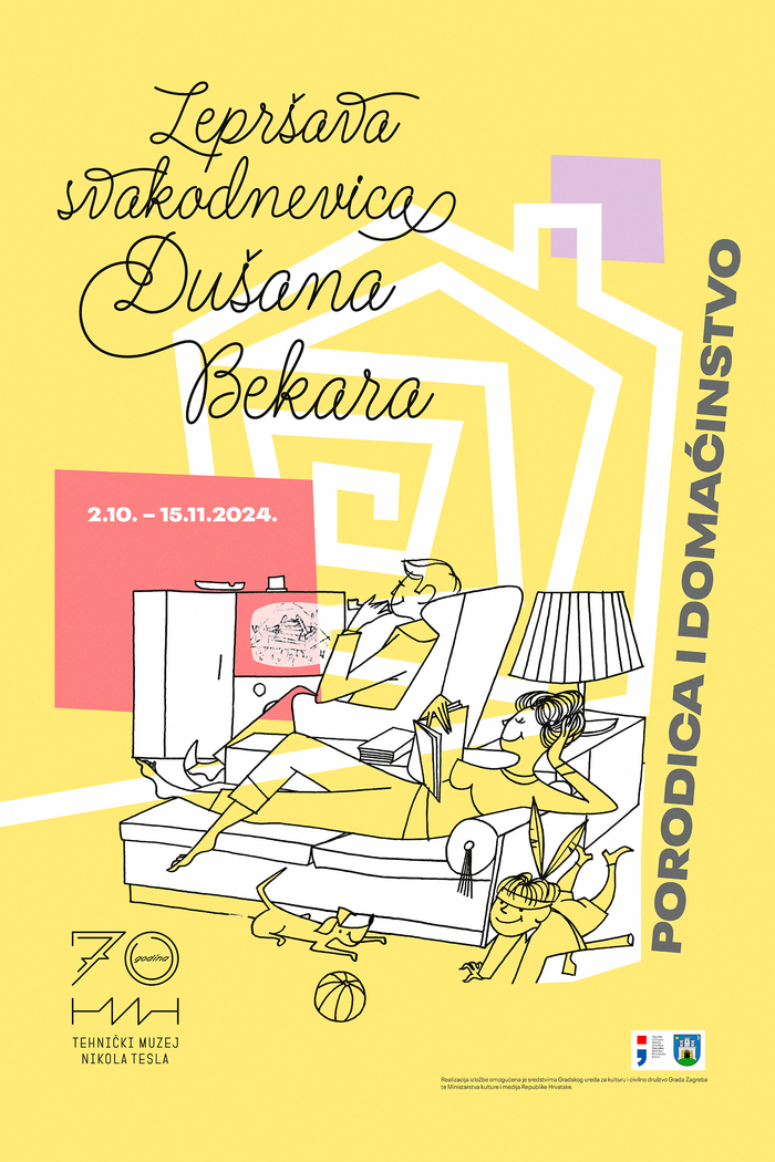 Porodica i domaćinstvo: lepršava svakodnevica Dušana Bekara exhibition posters 2