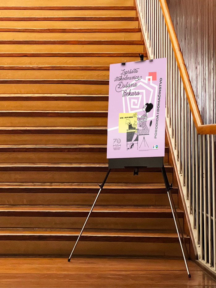Porodica i domaćinstvo: lepršava svakodnevica Dušana Bekara exhibition posters 4
