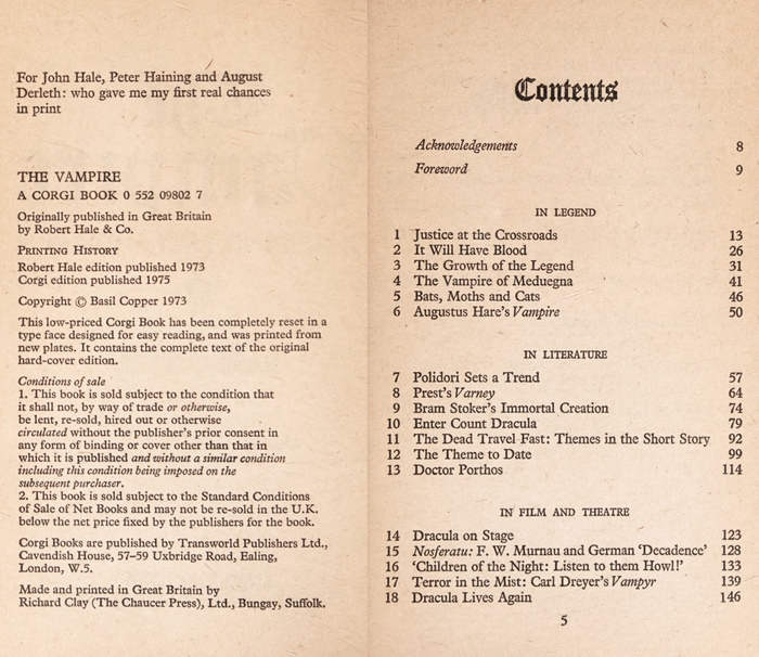 Plantin is also used for the interior typography, with headings in Cloister Black.