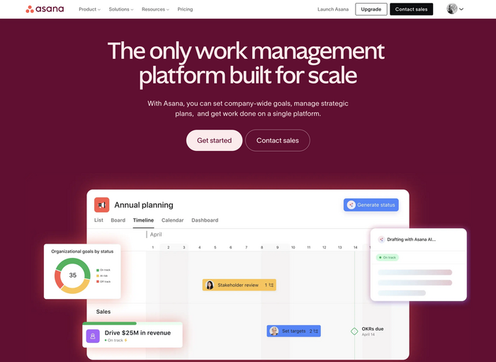 Asana website 1