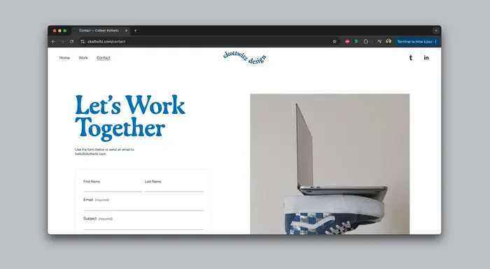 Ckottwitz Design website 3