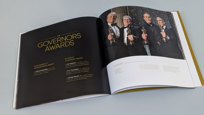 Double-page spread dedicated to the Governors Awards