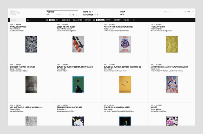 Ebinger Vintage Art Poster catalog and webshop 2