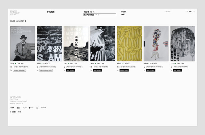Ebinger Vintage Art Poster catalog and webshop 4