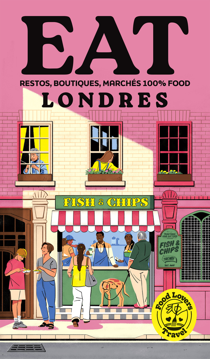 Eat Londres ft.  (big sign) and  (small sign)