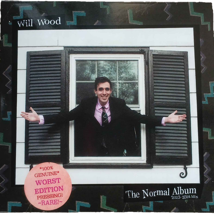 The album jacket for the tour exclusive vinyl pressing of The New Normal! / 2023 Edit. This is also known as the “worst edition” because they had to rush production for the tour according to reddit user u/AutumnnMay

The zig-zag background is hue shifted to look blue, green, and purple. The space where the type for “The Normal Album” is has a very tiny “2023-2024 Mix” squished right beneath it, also in Georgia. The promotional sticker is now salmon colored, and displayed in . The promotional sticker reads “*100% GENUINE WORST EDITION PRESSING! ~RARE!~”