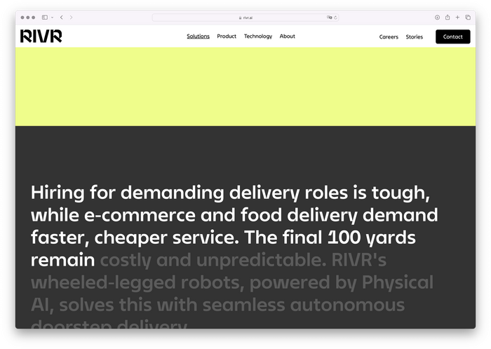 RIVR website 2
