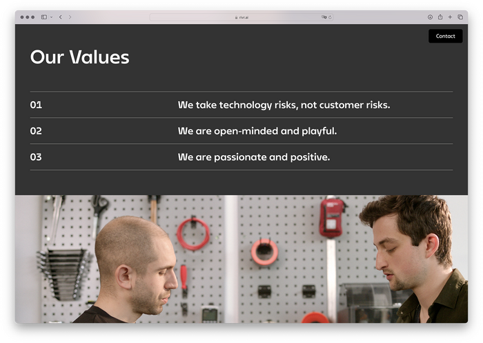 RIVR website 7