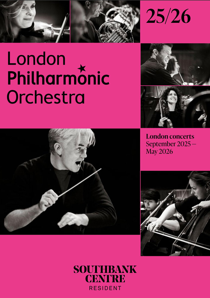 The logo of Southbank Centre in Noe Display is not part of the LPO identity.
