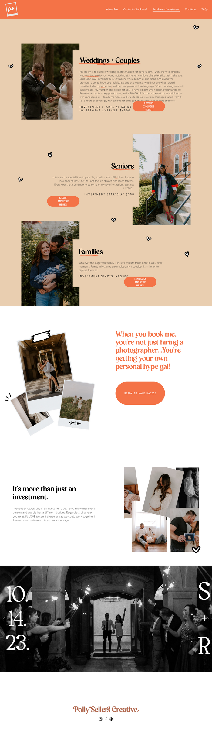 Polly Sellers Creative website 3