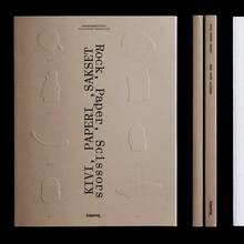 <cite>Kivi, paperi, sakset / Rock, Paper, Scissors</cite> exhibition catalog