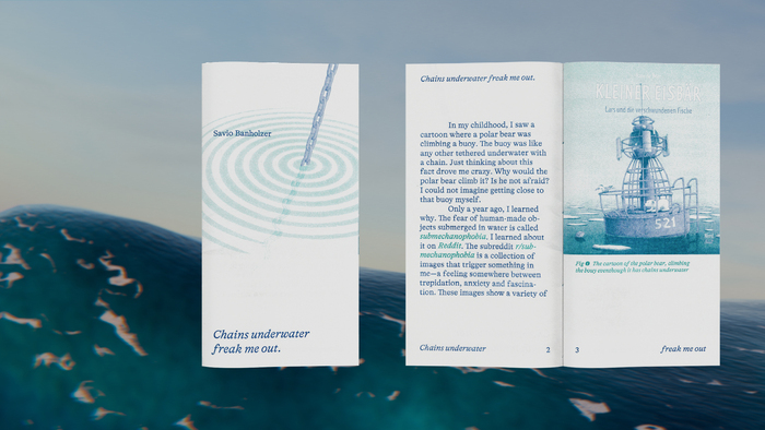 Chains underwater freak me out. zine 2
