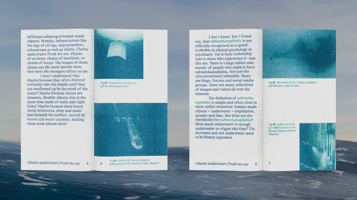 Chains underwater freak me out. zine 3
