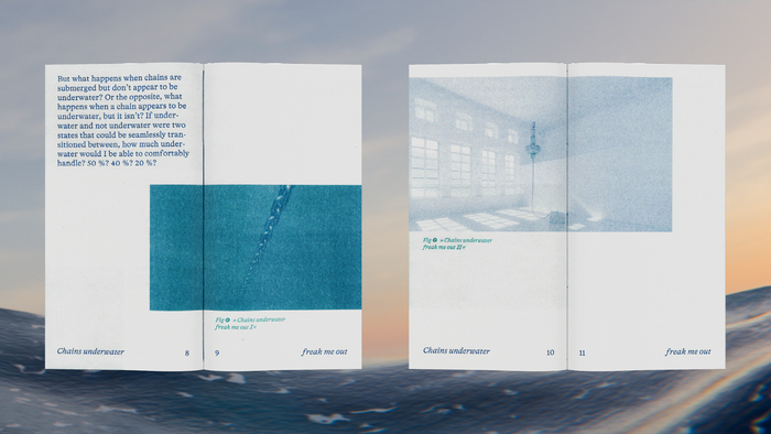 Chains underwater freak me out. zine 4