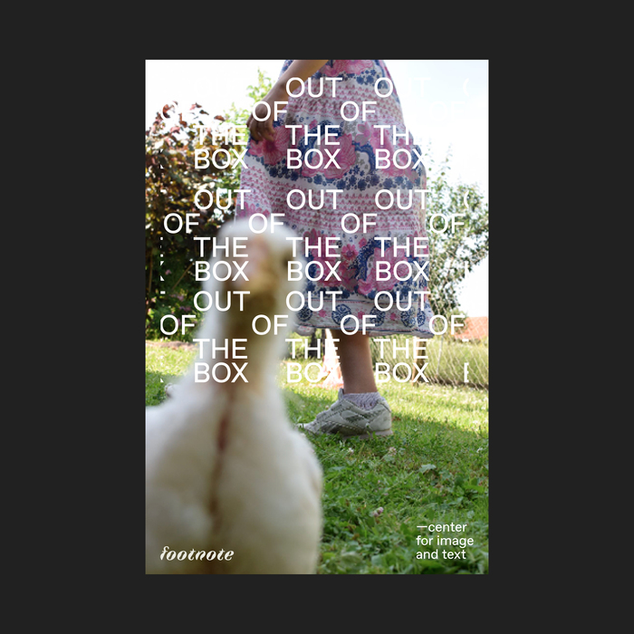 Footnote – Center for Image and Text 7