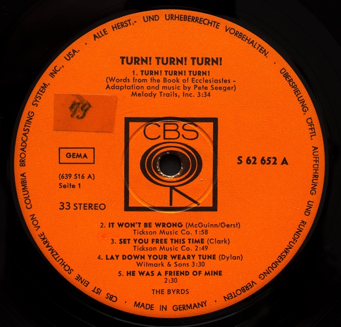 Record label – Germany version