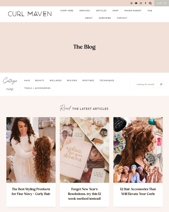 Curl Maven website 2
