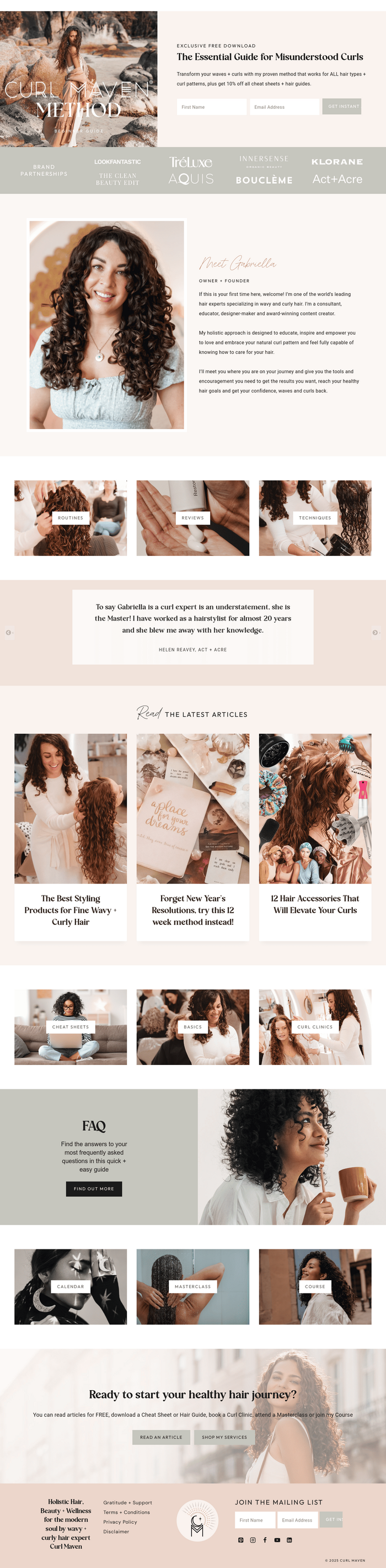 Curl Maven website 3