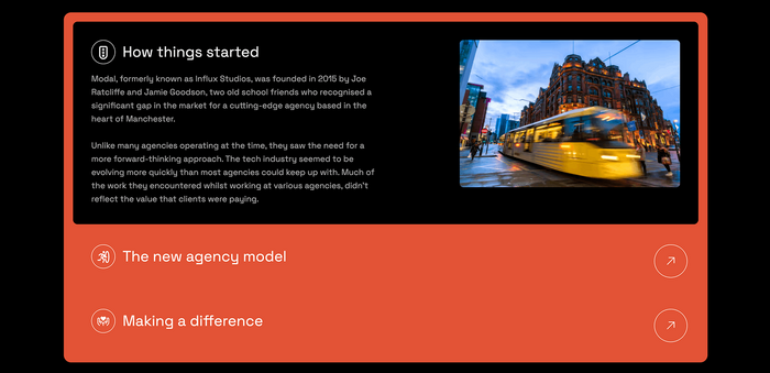 Modal Digital website 5