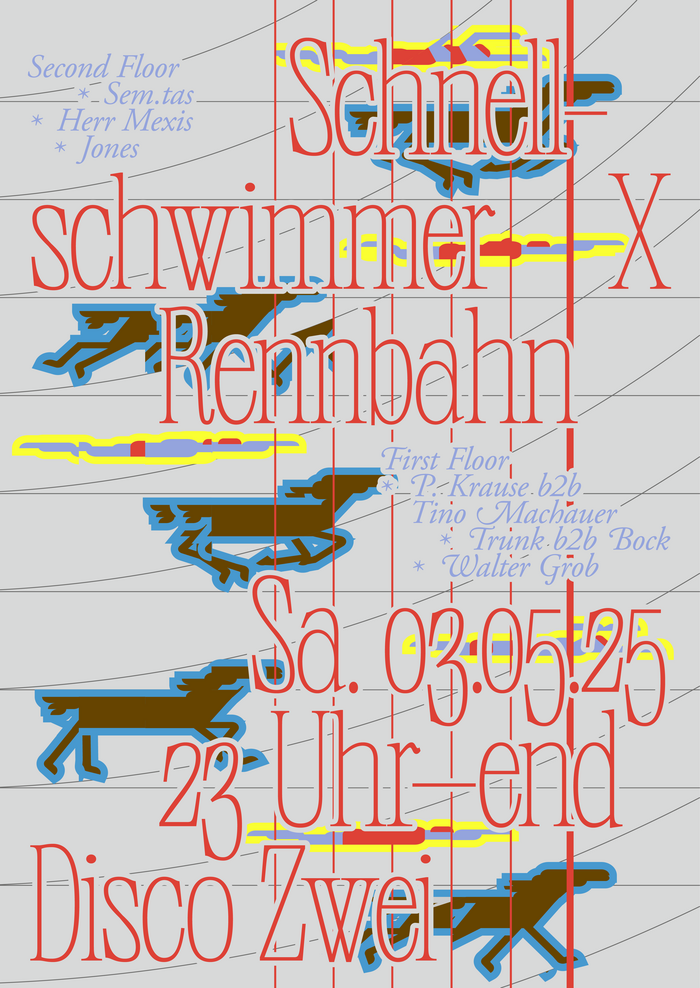 Schnellschwimmer X Rennbahn poster 1