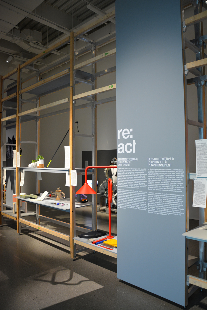 Exhibition view, including wall text