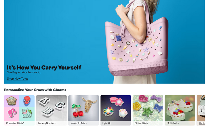 Crocs website 3