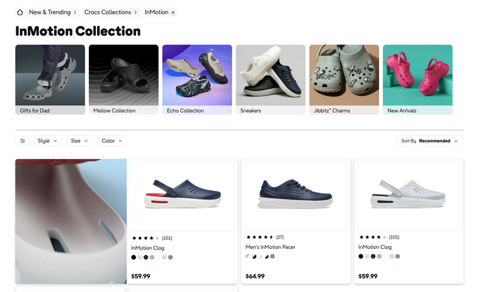 Crocs website 5