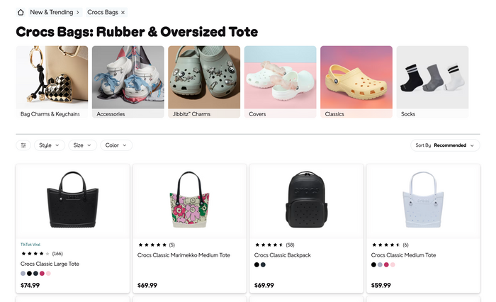 Crocs website 8