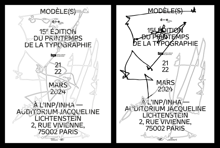 15e édition du Printemps de la typographie, “Modèle(s)” posters 2
