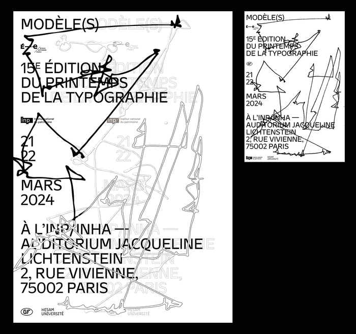 15e édition du Printemps de la typographie, “Modèle(s)” posters 3